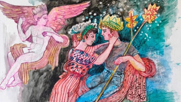 «Έρως και Ψυχή» της Κ. Βαρβάκη - Εικαστική έκθεση στο Καφέ του Εθνικού Αρχαιολογικού Μουσείου