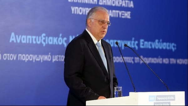 Τ. Θεοδωρικάκος: Συμβολή στον παραγωγικό μετασχηματισμό, 910 επενδύσεις, 2,5 δισ. ευρώ με 15000 νέες θέσεις εργασίας