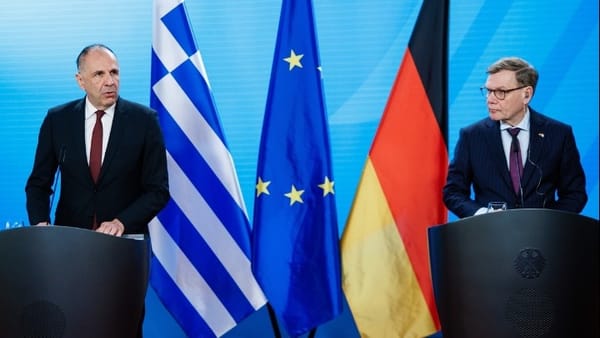 Γερμανία - Γ. Γεραπετρίτης: Η Ελλάδα δεν προτίθεται να εμπλακεί στον πόλεμο - Προτεραιότητά μας είναι η ασφάλεια των ναυτικών μας που βρίσκονται στον Κόλπο